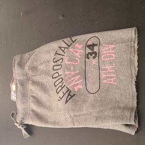 Grey XS Aeropostale Sweat Shorts